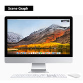 Ratón óptico inalámbrico con desplazamiento táctil y 1200 DPI TM-823 de 2,4 G para computadoras de escritorio y portátiles Mac
